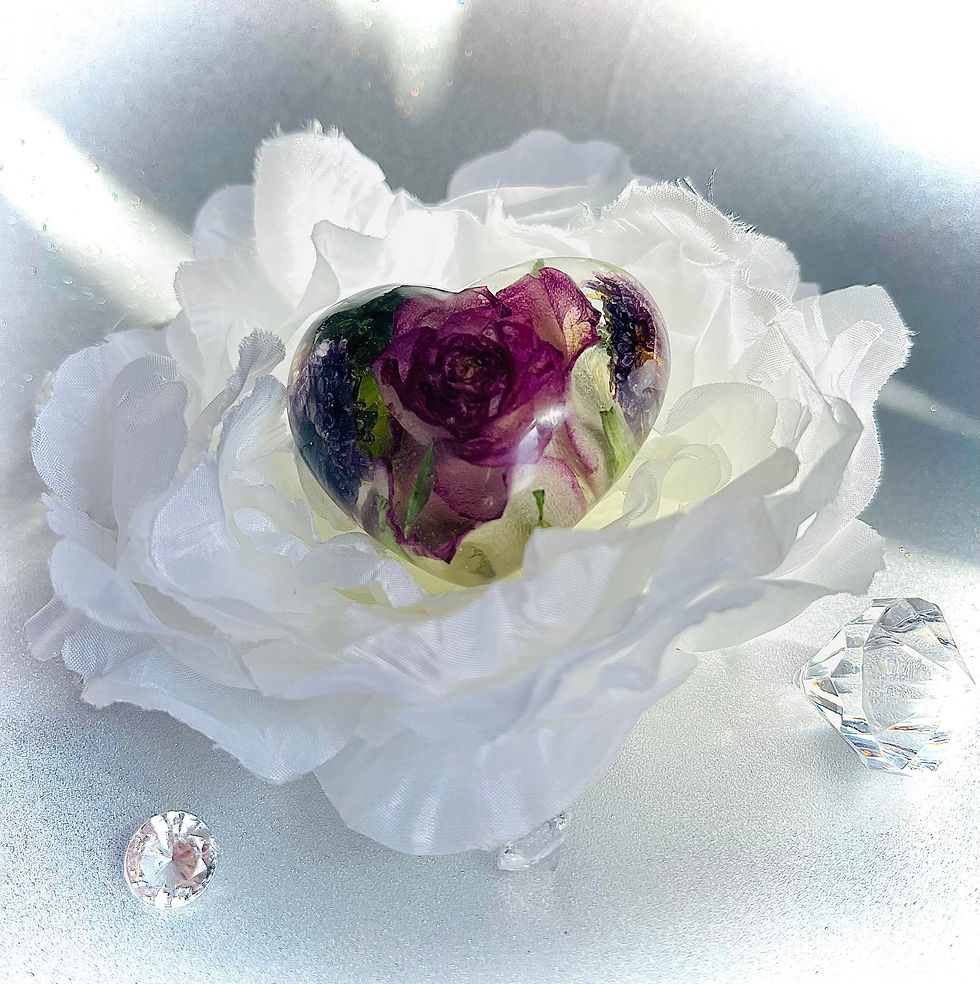 Thumbnail: Floral Infused Memorial Heart