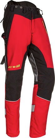 Miniaturbild: Schnittschutzhose Herren-rot-schwarz G.: L
