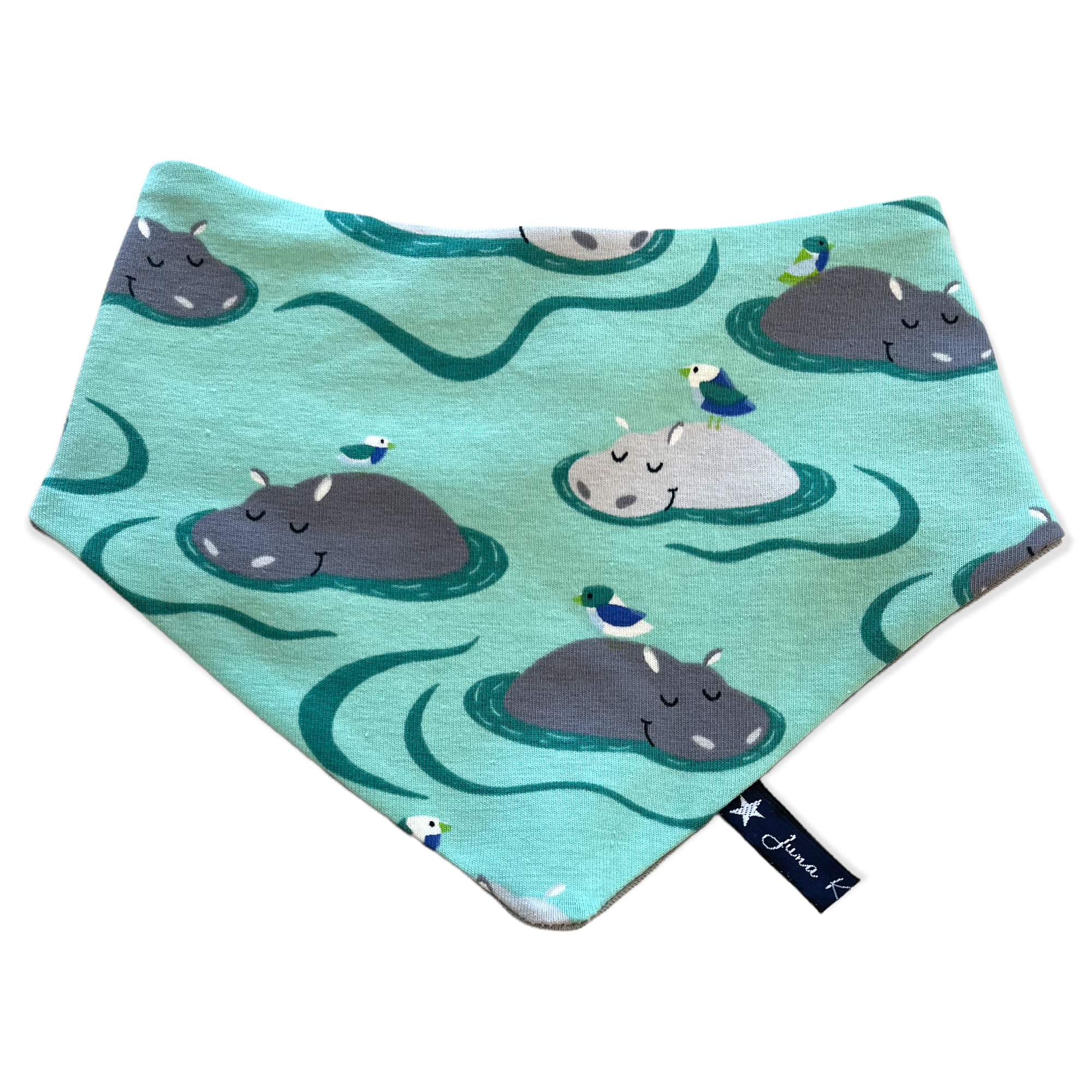 Dreieckstuch "Hippos“ 