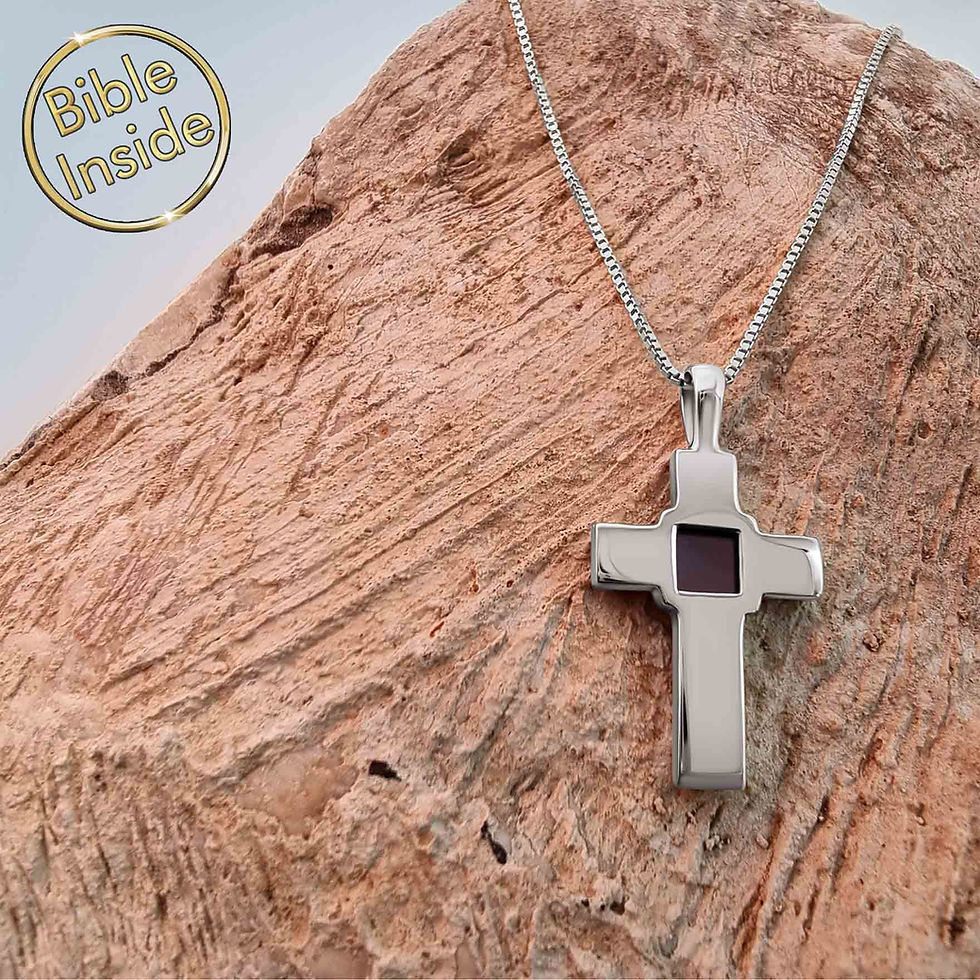 Thumbnail: Cross Necklace With the Entire Bible