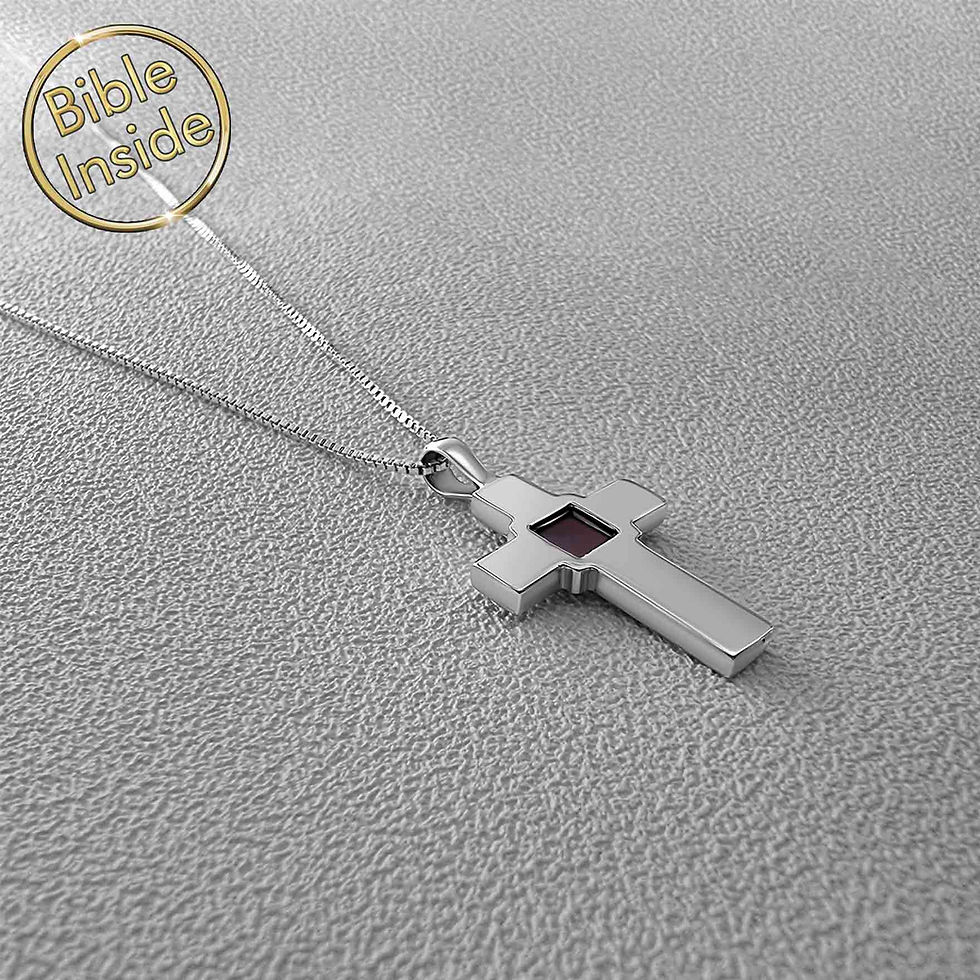 Thumbnail: Cross Necklace With the Entire Bible