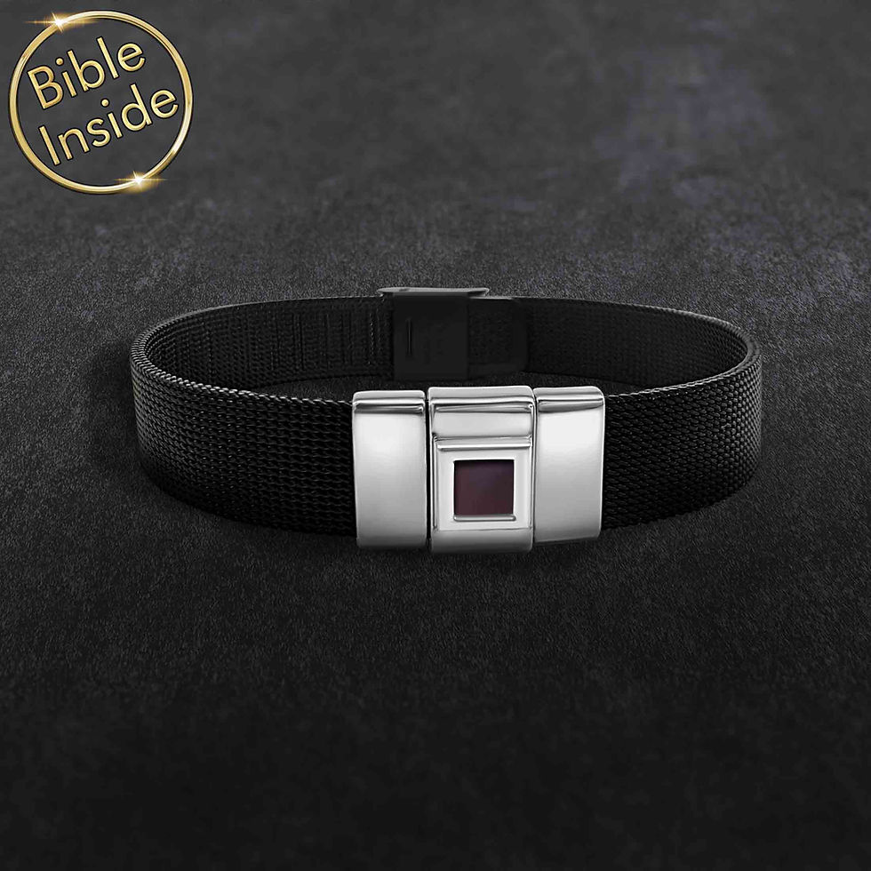 Thumbnail: Men's Christian Bracelets With the Whole Bible - Andrew5 Design