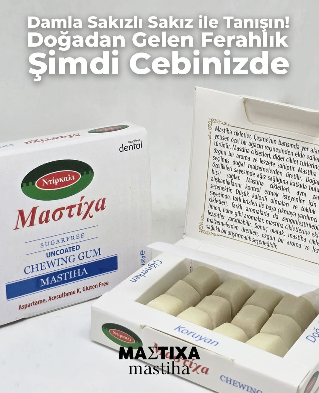 MASTİHA DAMLA SAKIZLI ÇİKLET (3 Paket)