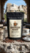American Roast Coffee from bean247.com in a bag on a table.
