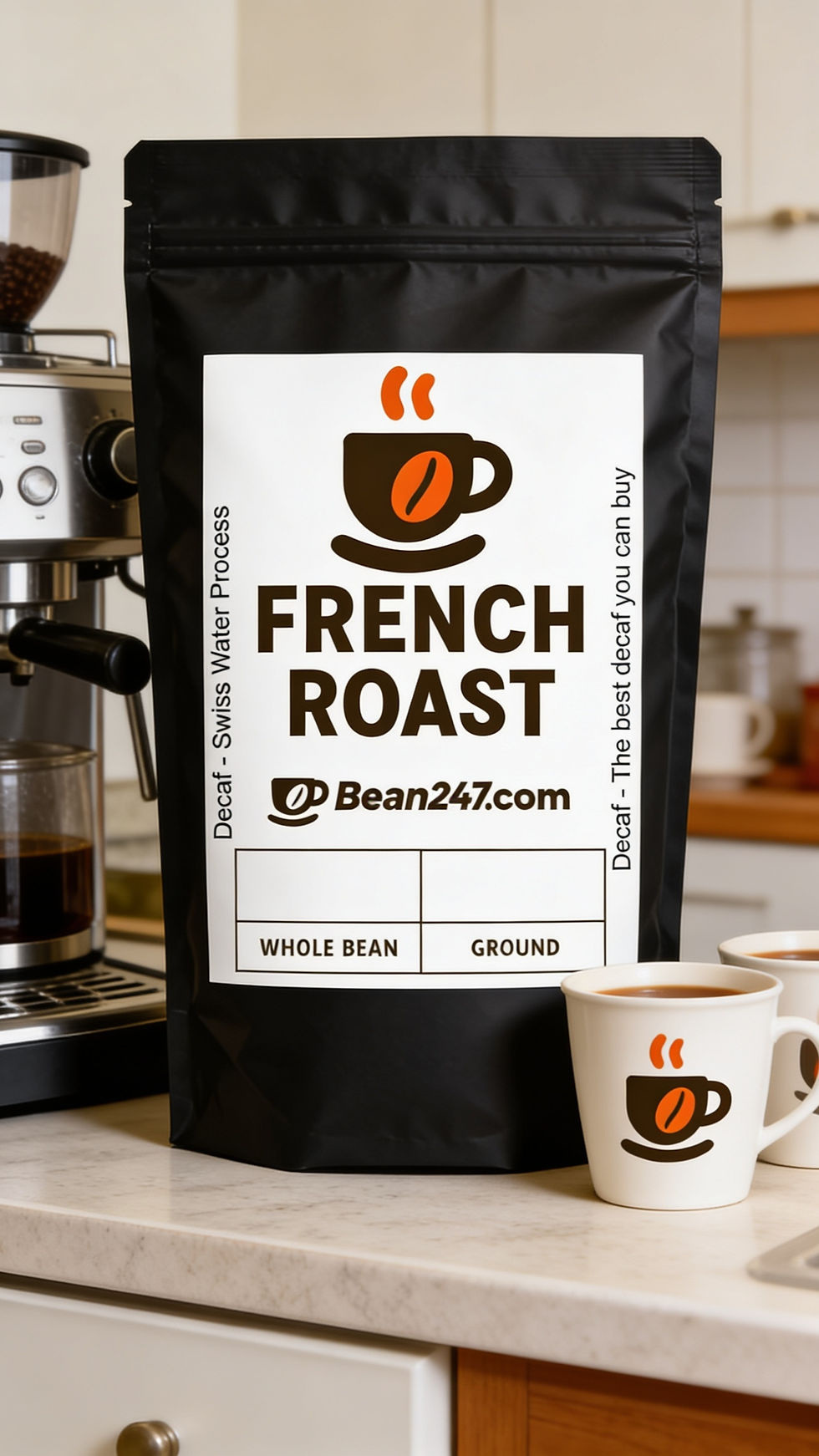 Decaf French Roast Coffee Bean 247