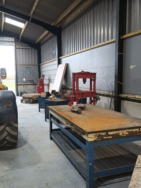 Electrical installation in workshop