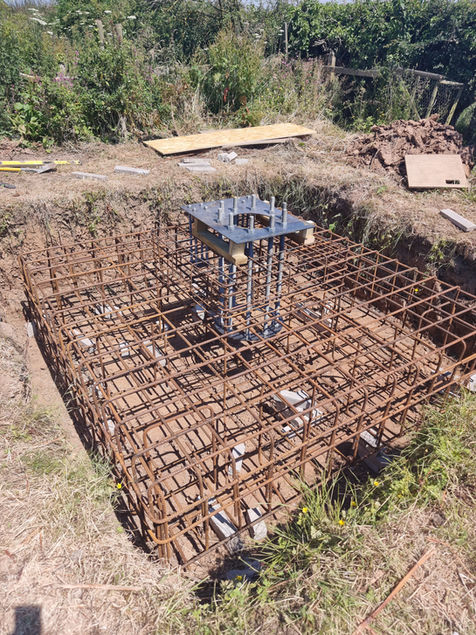 Ryse E5 installation Swaby Lincolnshire
5kW Ryse turbine installation, all works carried out by Artimus.  Construction of the reinforcing cage.