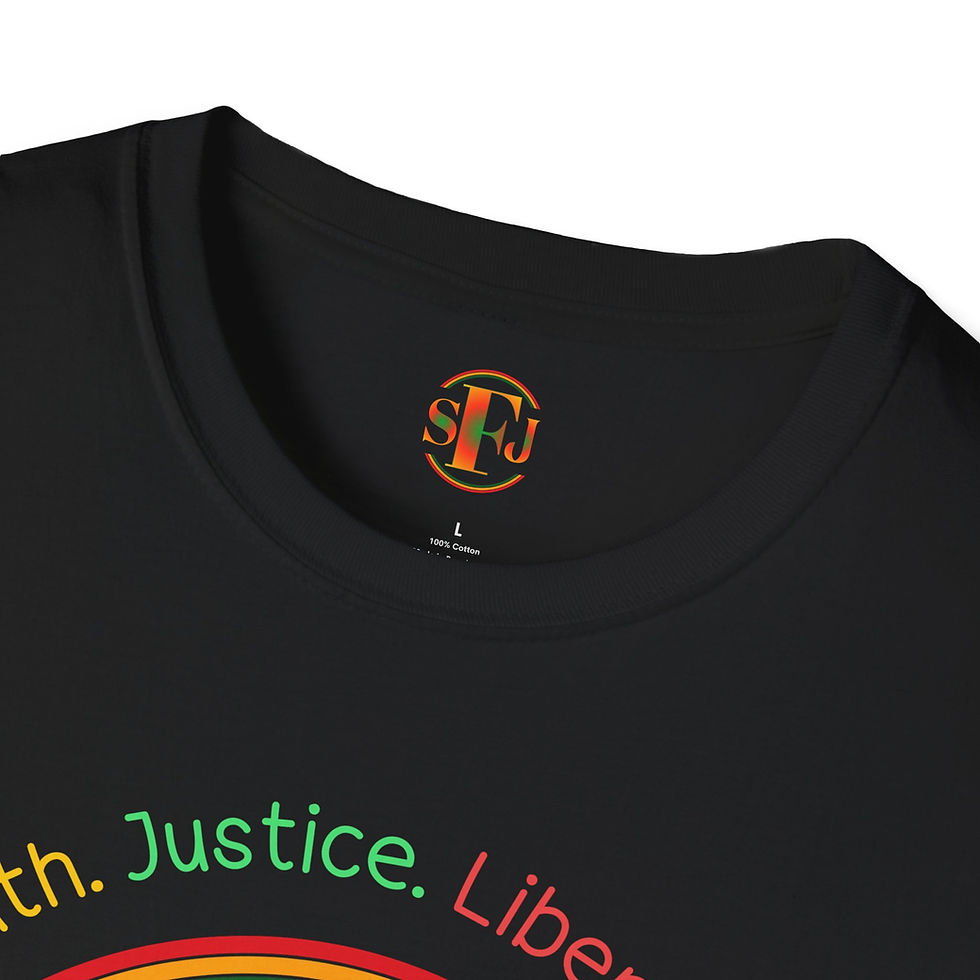 Thumbnail: "Truth. Justice. Liberation."  - Unisex Softstyle T-Shirt