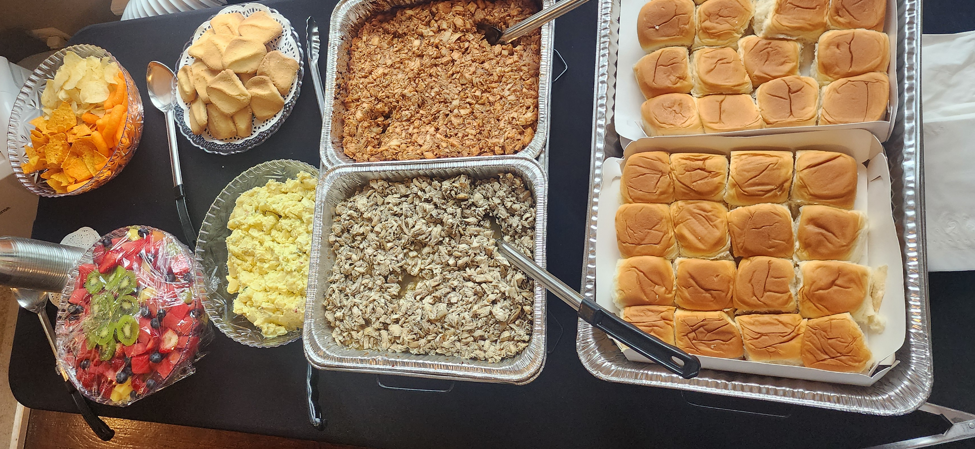 Food catered by Burst Into Books