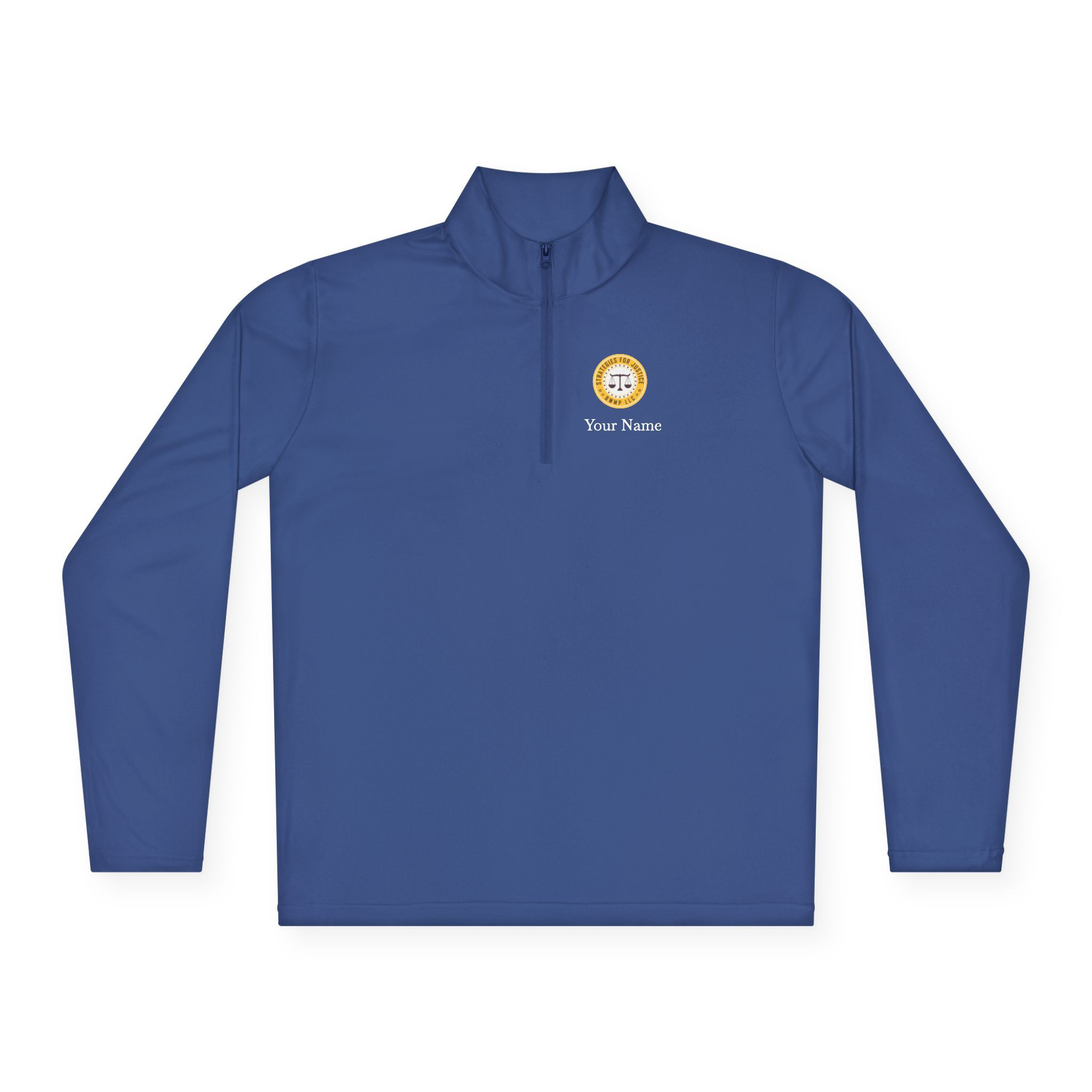 Personalized Quarter-Zip Pullover - Strategies for Justice (SFJ)