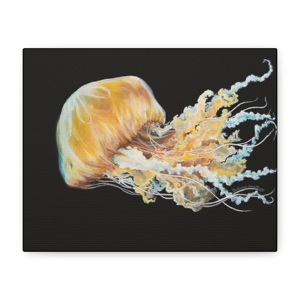 Thumbnail: "God is a Jellyfish" Matte Canvas, Stretched, 1.25"