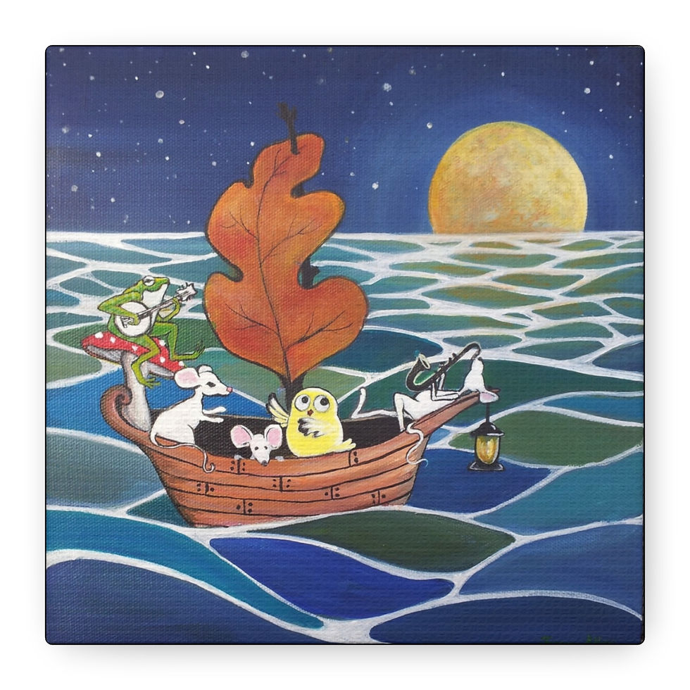 Thumbnail: "Sail the Deep Blue Sea" Matte Canvas, Stretched, 1.25"