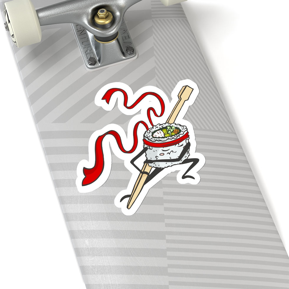 Thumbnail: Chopstick Swordsushi Warrior Kiss-Cut Stickers