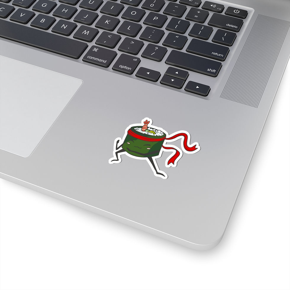 Thumbnail: Zen Sushi Warrior Kiss-Cut Stickers