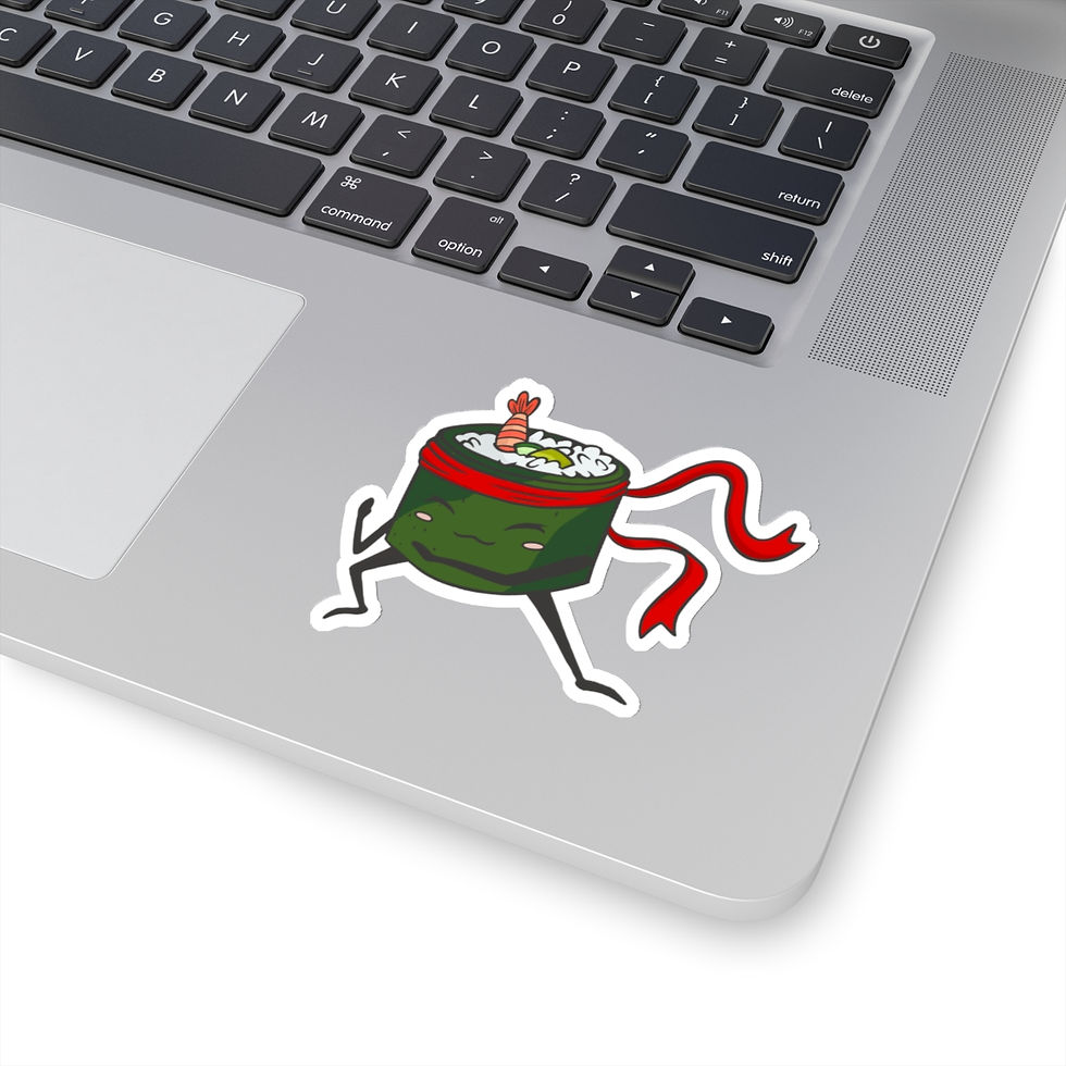 Thumbnail: Zen Sushi Warrior Kiss-Cut Stickers