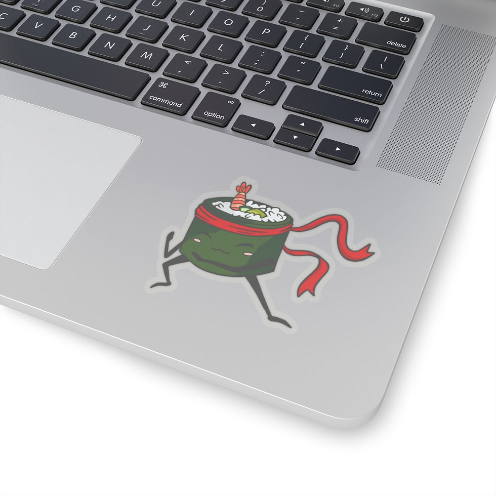 Thumbnail: Zen Sushi Warrior Kiss-Cut Stickers