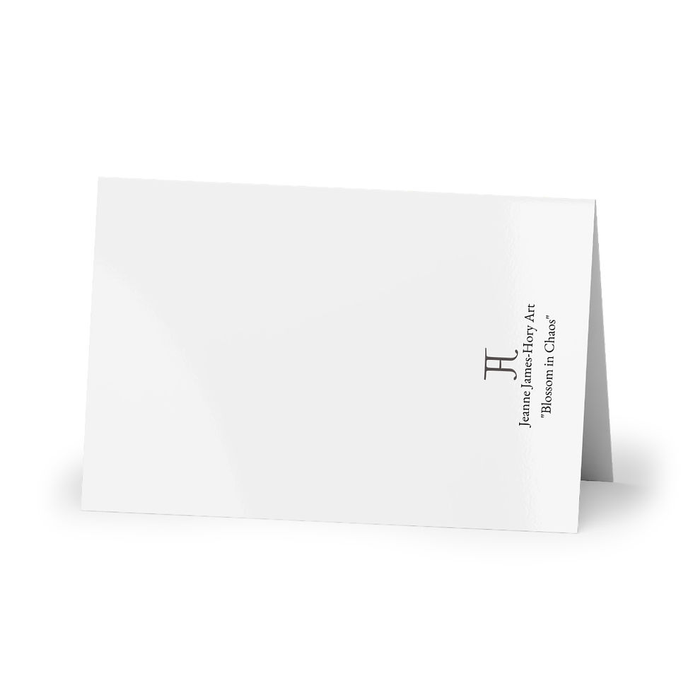 Thumbnail: "Blossom in Chaos" Greeting Cards (1 or 10-pcs)