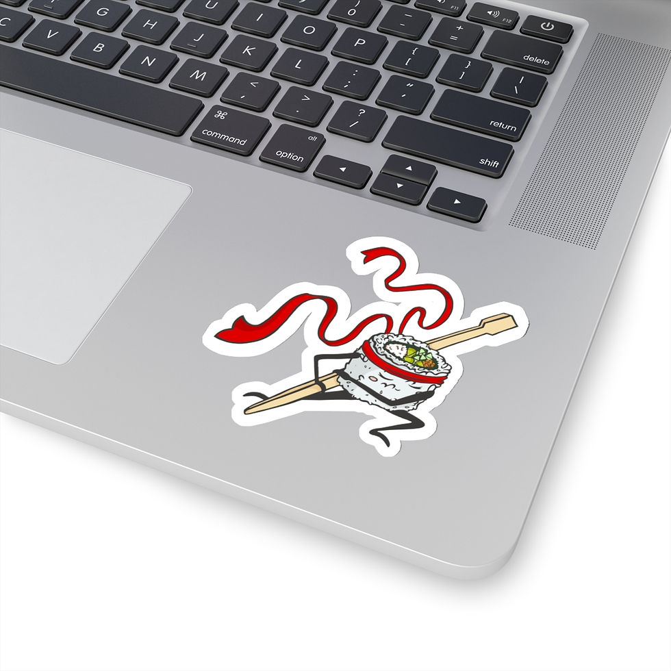 Thumbnail: Chopstick Swordsushi Warrior Kiss-Cut Stickers
