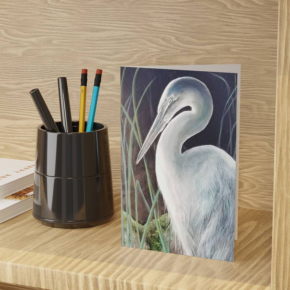 Thumbnail: "Night Hunt" Greeting Cards (1 or 10-pcs)