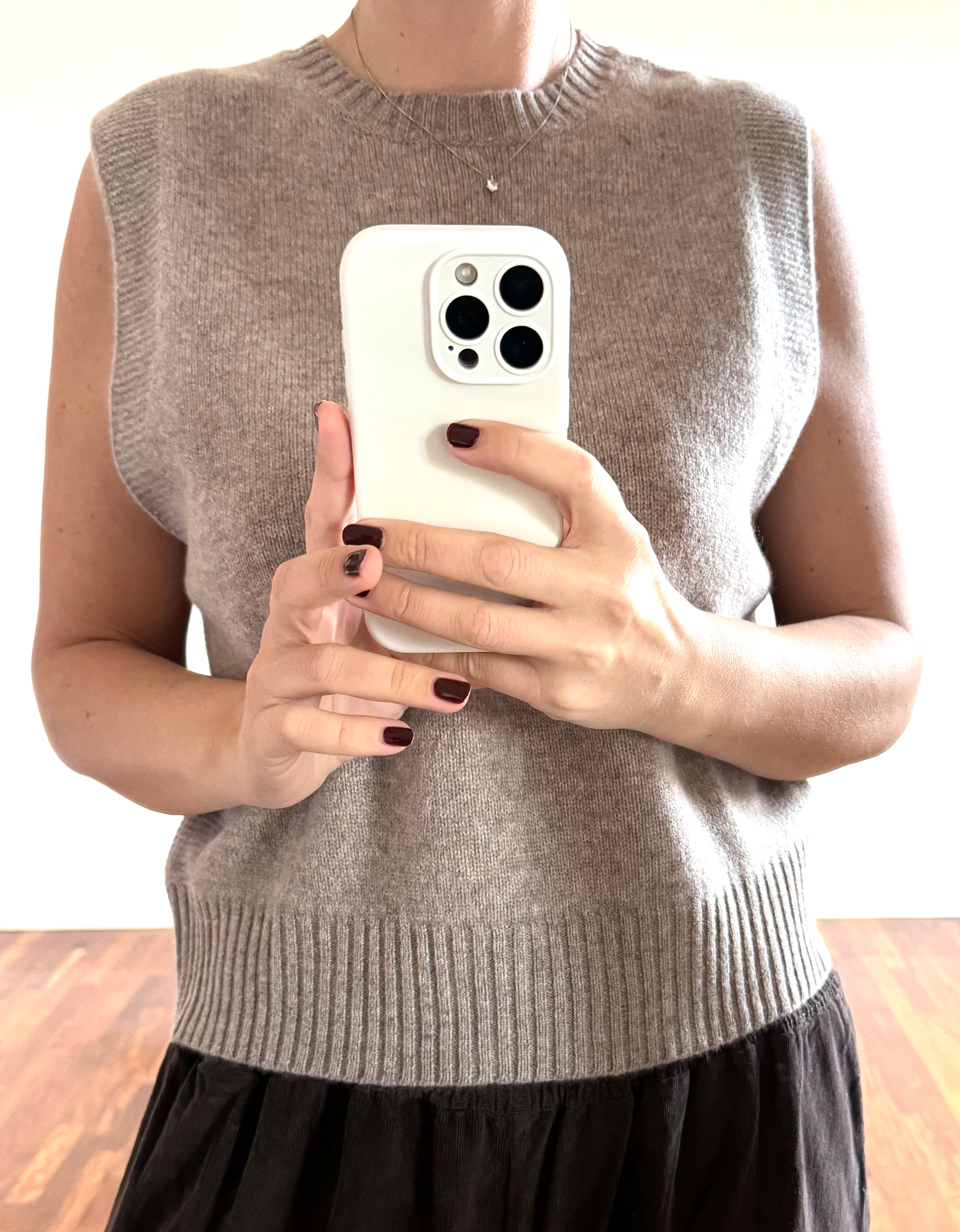 Smanicato Lana 100% Lana Cammello Mélange