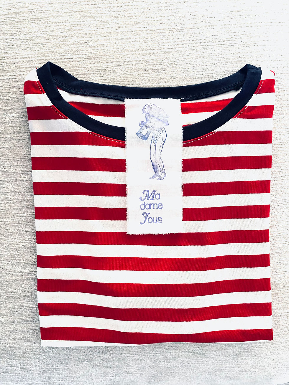 Maglia Marinière manica corta profilo Blu ❤️🇫🇷