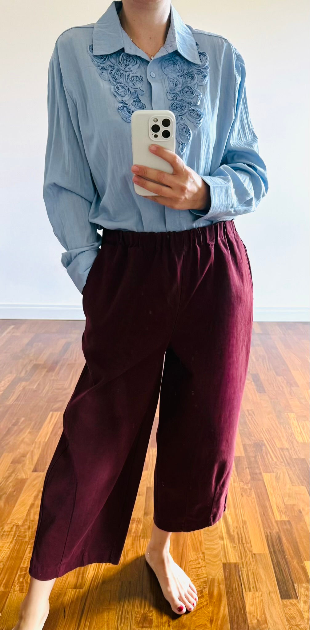 Pantalone Augusto Borgogna ♥️🇫🇷