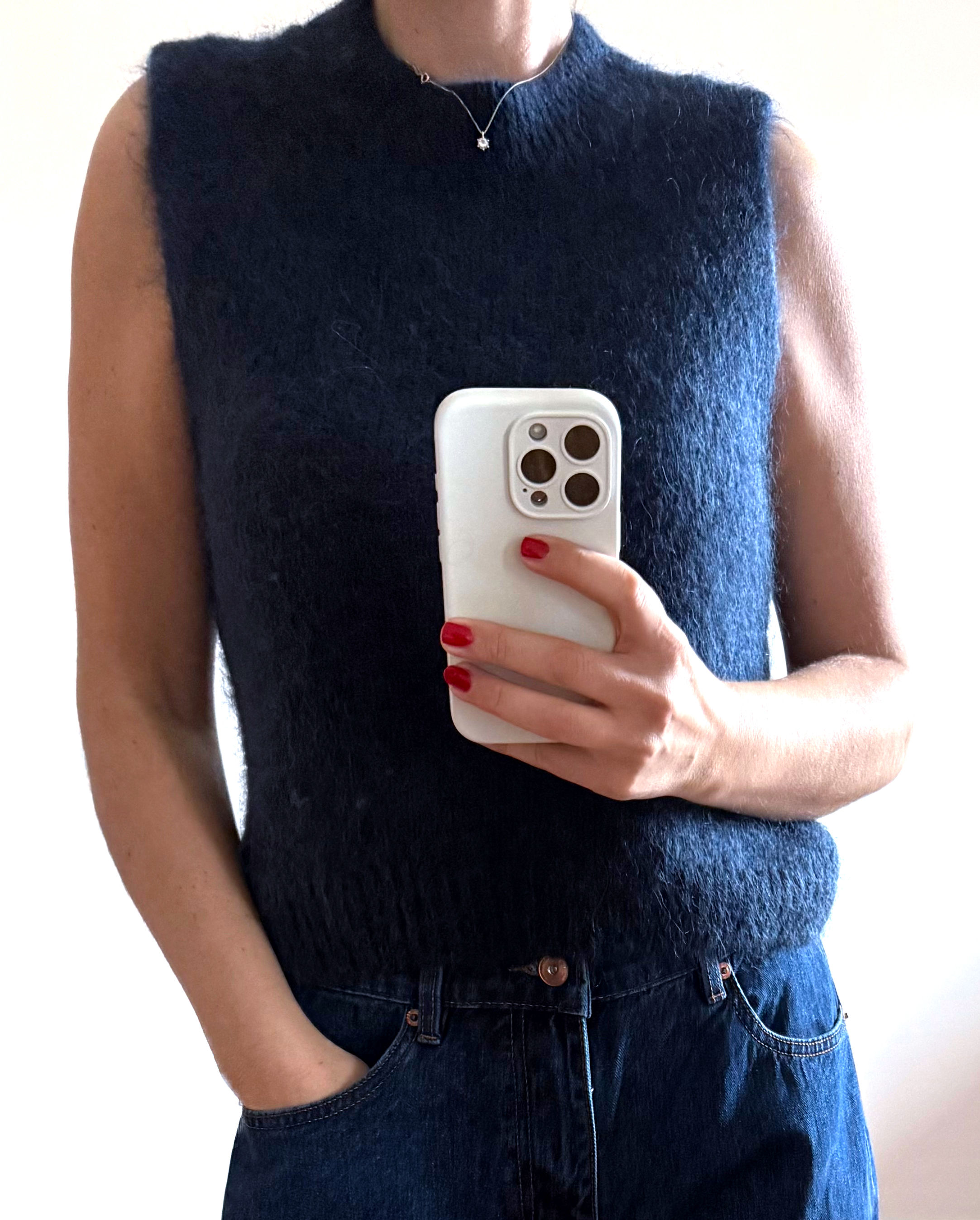 Smanicato Kid Mohair/ Alpaca Blu Navi
