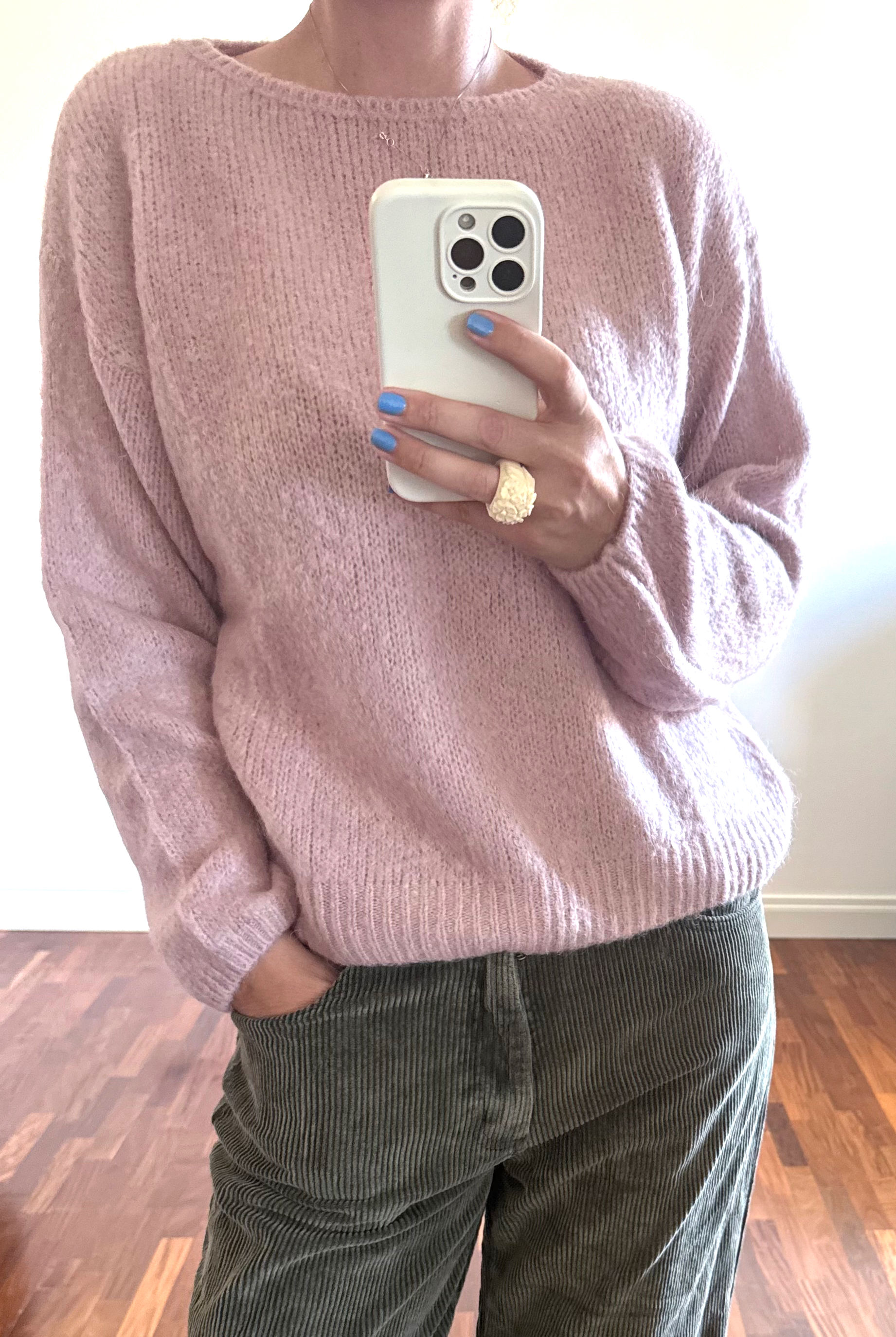 Pullover Nuvola Color Rosa Cipria 🌸