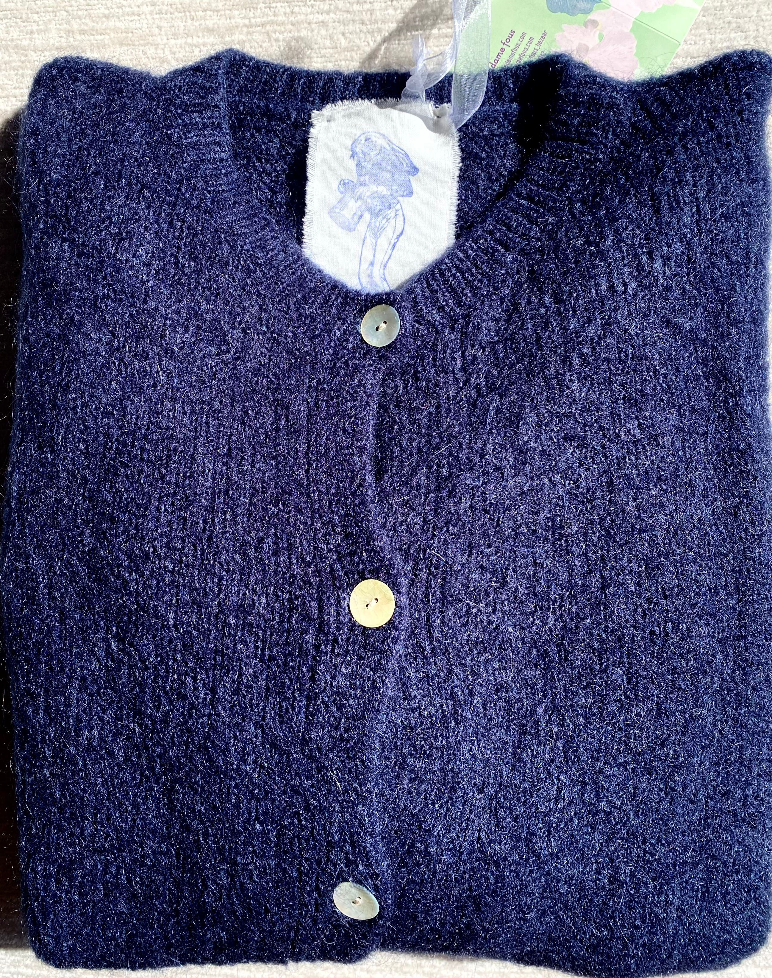 Cardigan Nuvola color Blu Navi