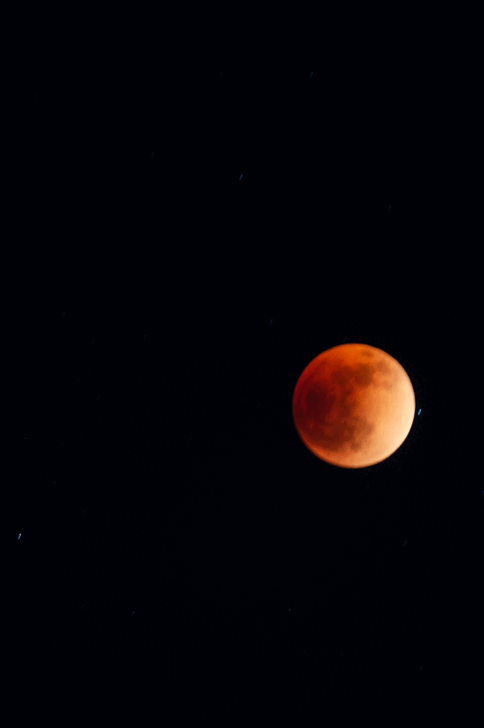 Total Lunar Eclipse seen from Boulder City dry lake bed, Nevada