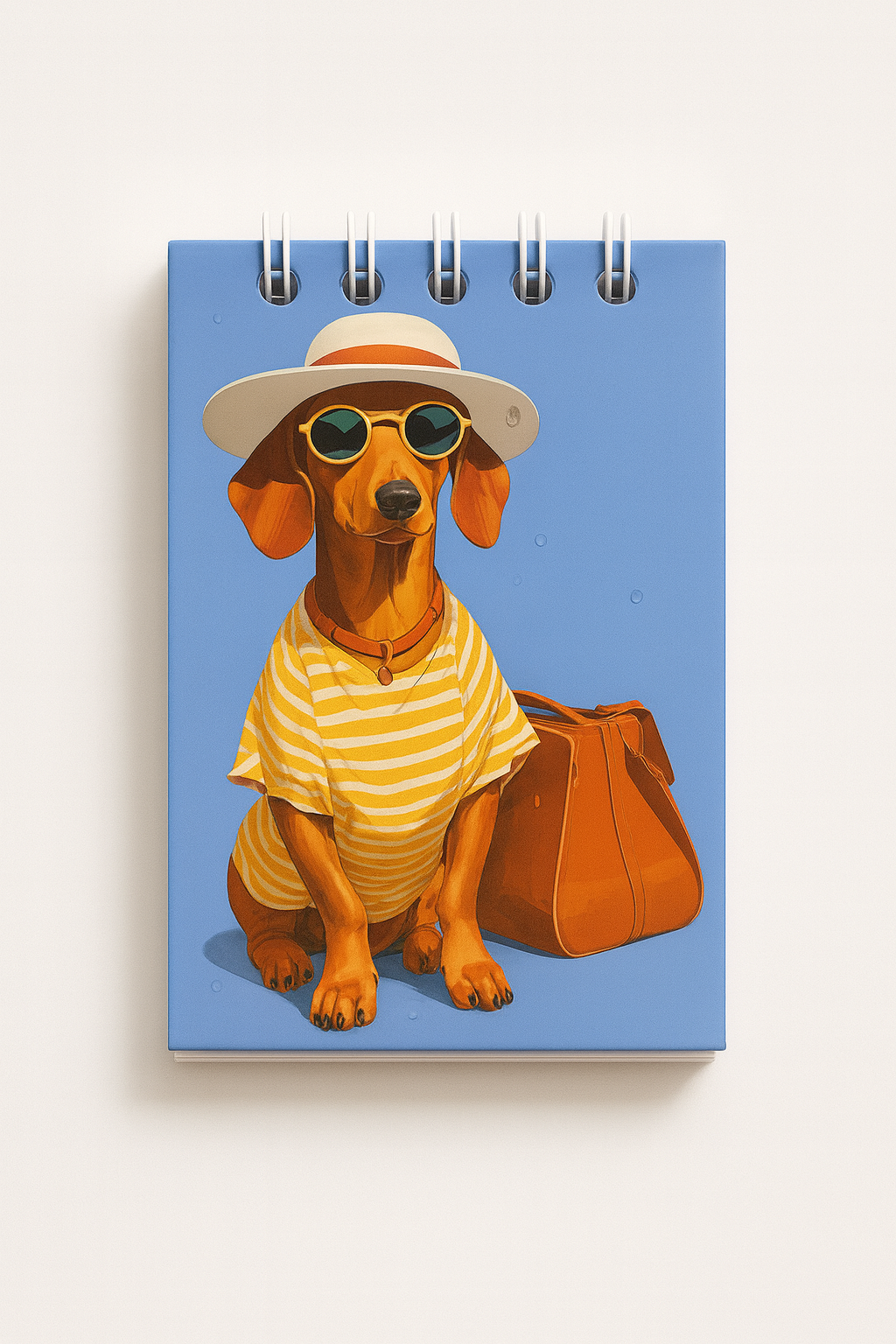 Libreta de Diseño Dachshund Line Art- Colección Olivia Benson
