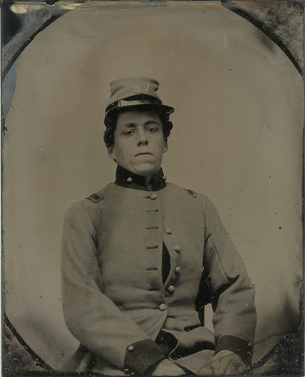 Thumbnail: Confederate 1/9th Plate Tintype