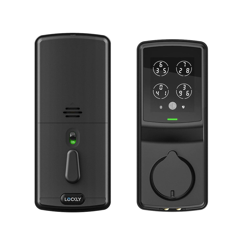 Thumbnail: Lockly Secure Plus - Bluetooth Smart Deadbolt (Matte Black)