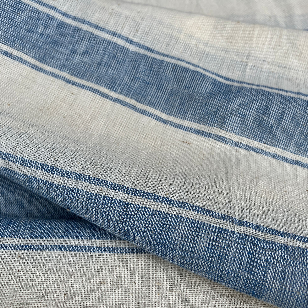 Thumbnail: Handwoven Cotton - Thurlestone Stripe