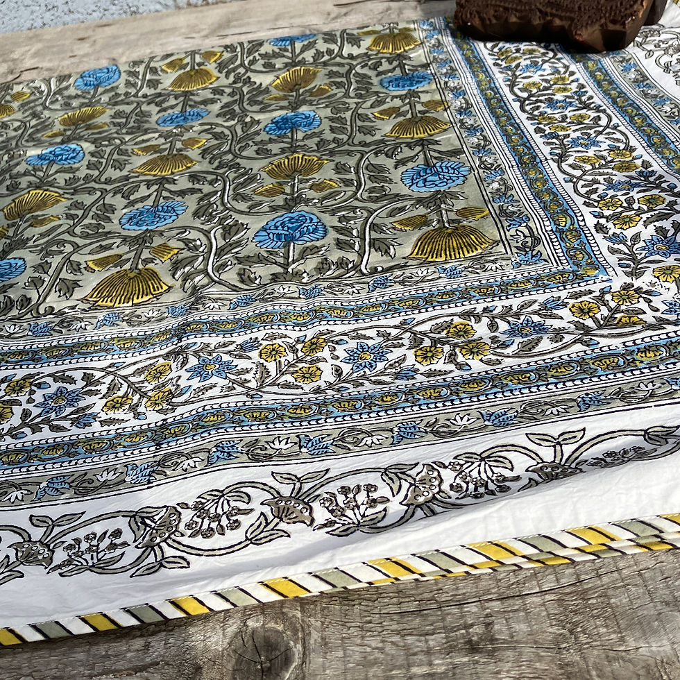 Thumbnail: Block Printed Tablecloth - Diya