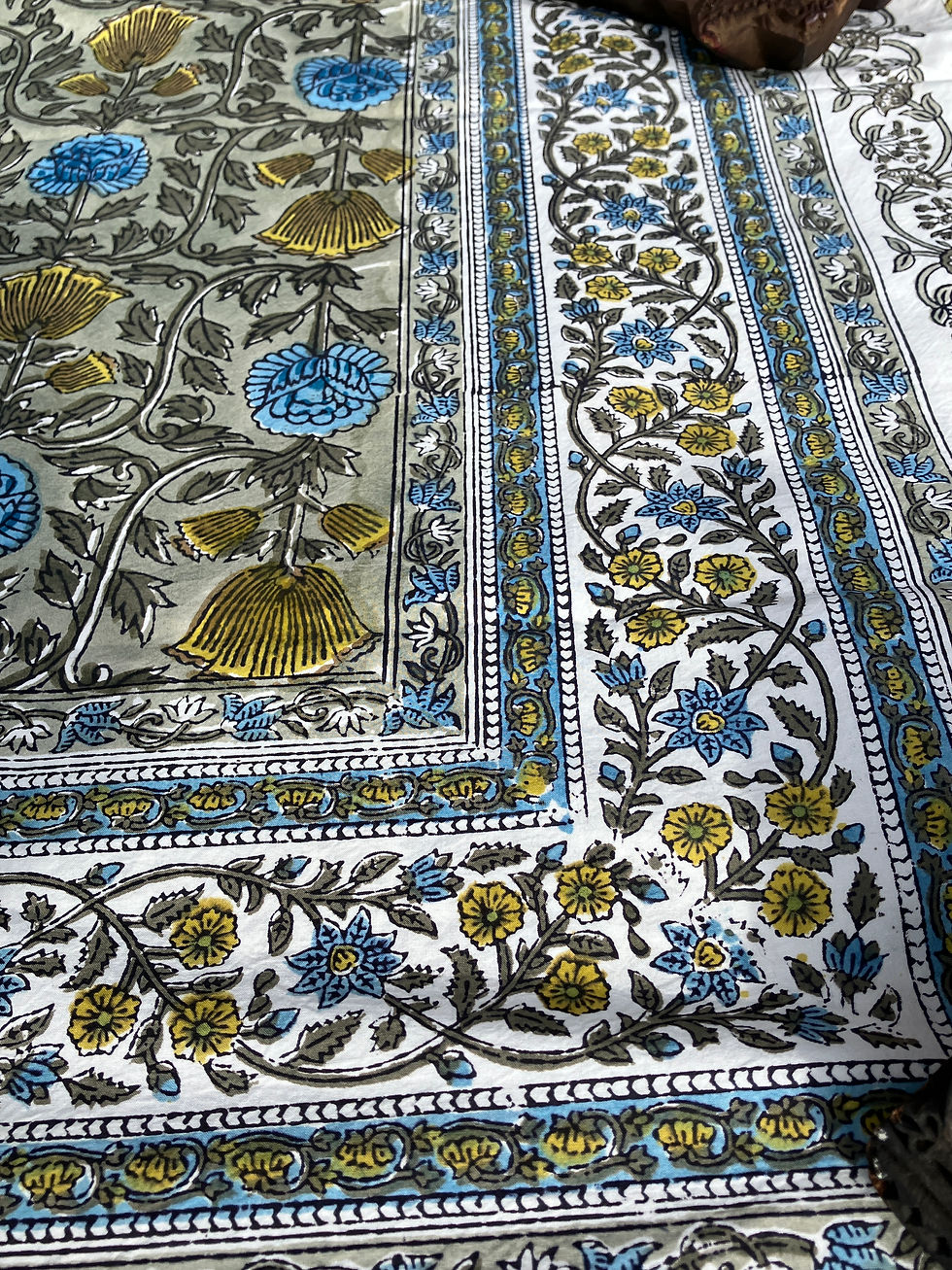 Thumbnail: Block Printed Tablecloth - Diya