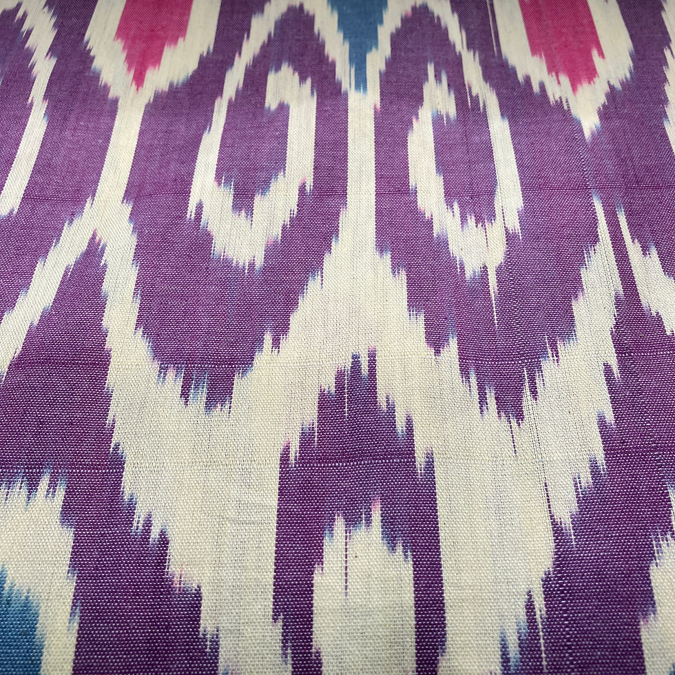 Thumbnail: Uzbekistan Ikat - Shimmering Purple