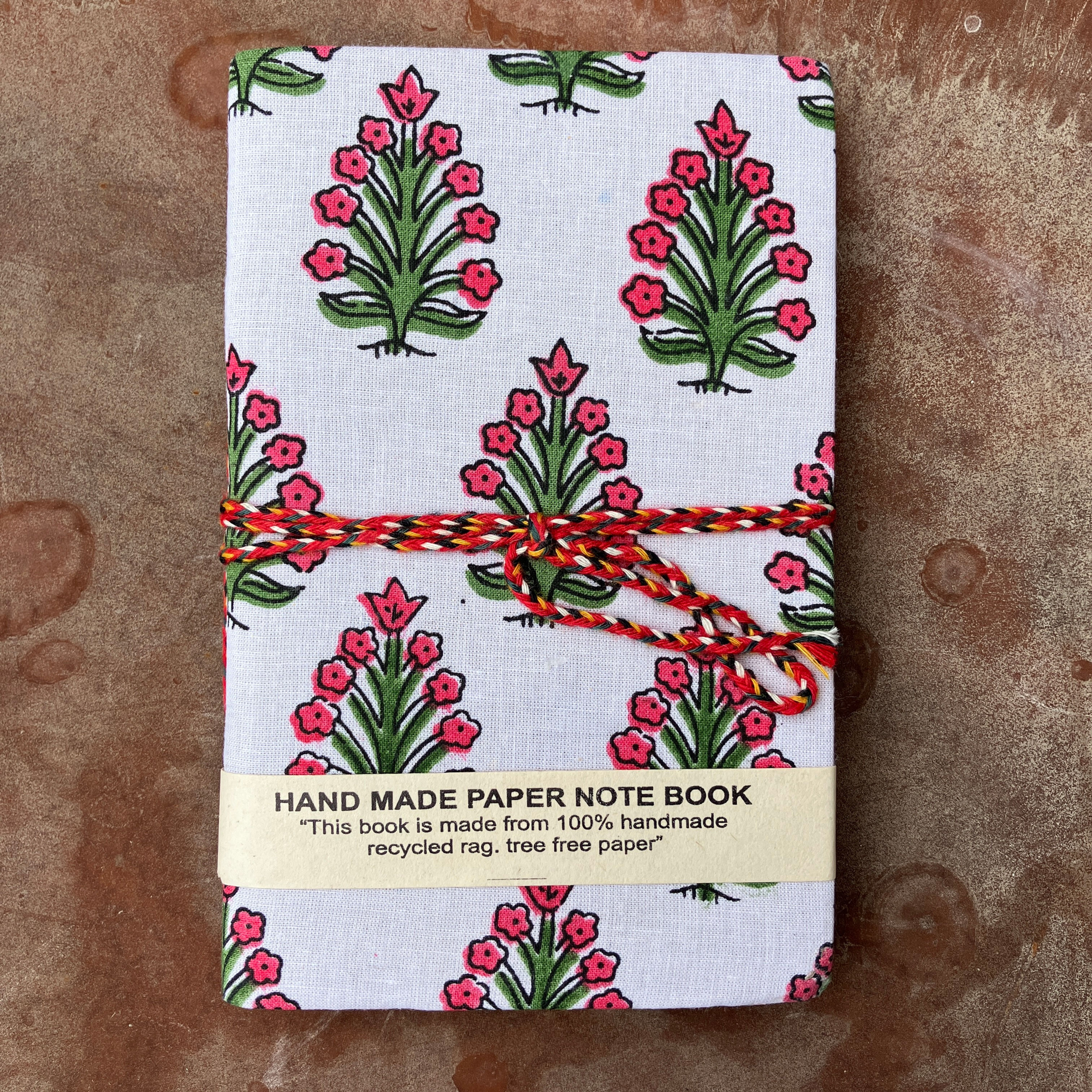 Handmade Paper Notebook - Waxflower