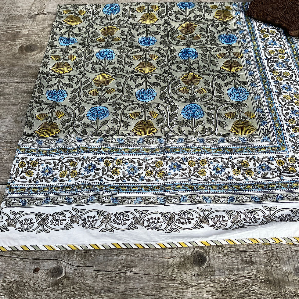 Thumbnail: Block Printed Tablecloth - Diya