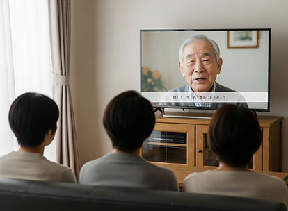 家族へ想いを残す生前メッセージ動画のインタビュー撮影