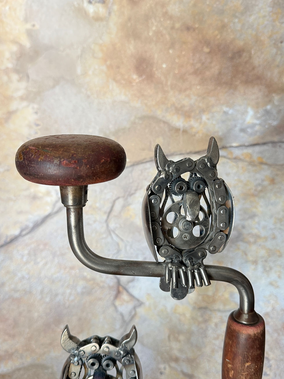 Thumbnail: Mini owls on wooden handle