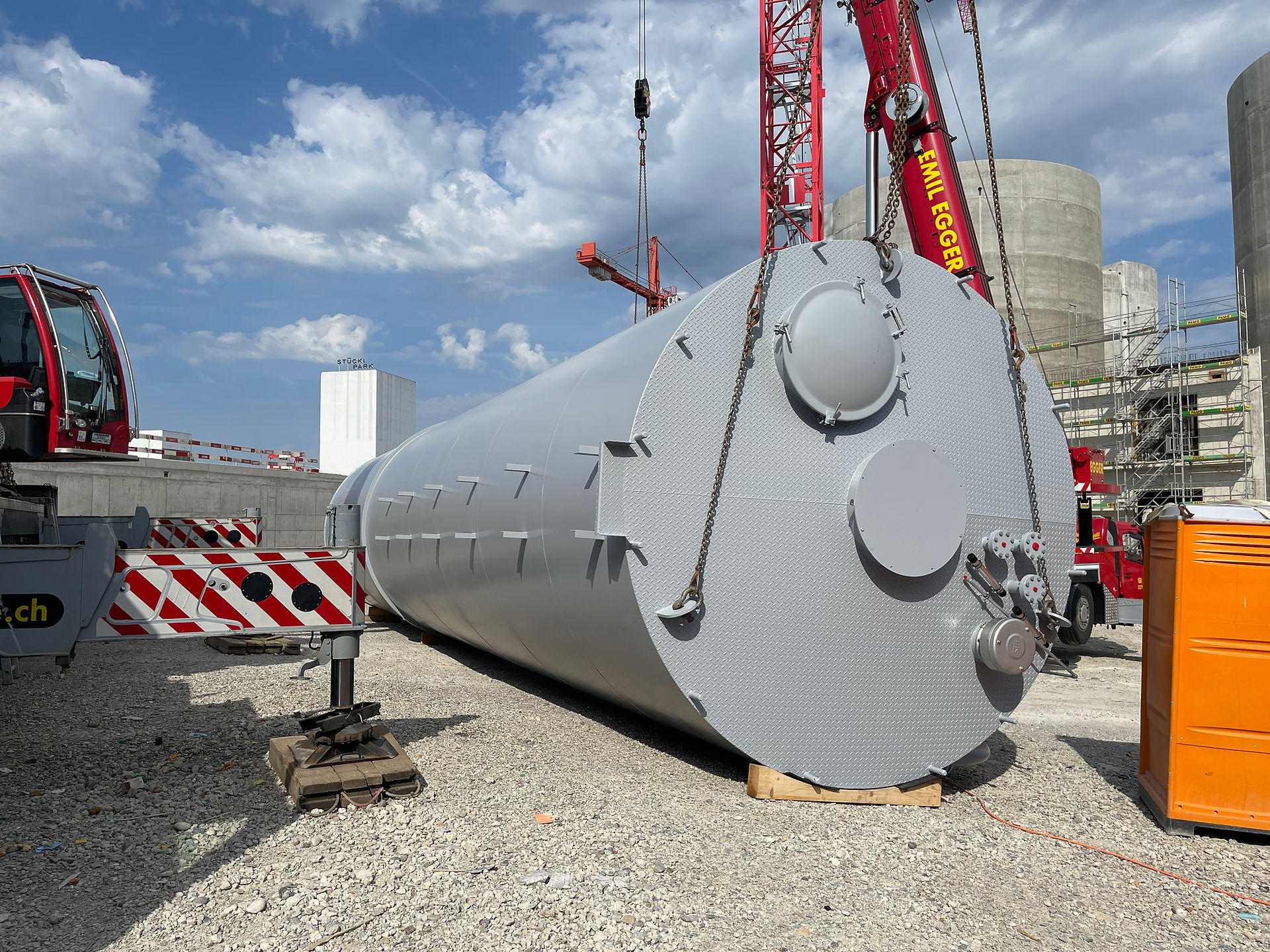 ARA Basel Aufstellen PAK-Silo 