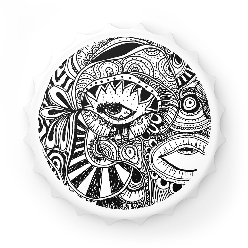 Thumbnail: "Look Around" Bottle Opener Magnet