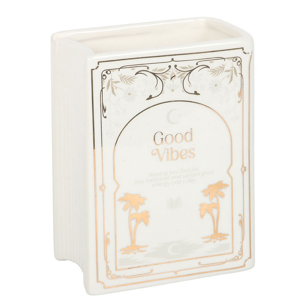 Thumbnail: "Good Vibes" Book Shaped Vase