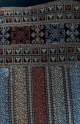 Velvet Embroidery Panel Design
