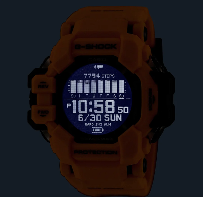 Thumbnail: GPRH1000-9D G SHOCK RANGEMAN SOLAR