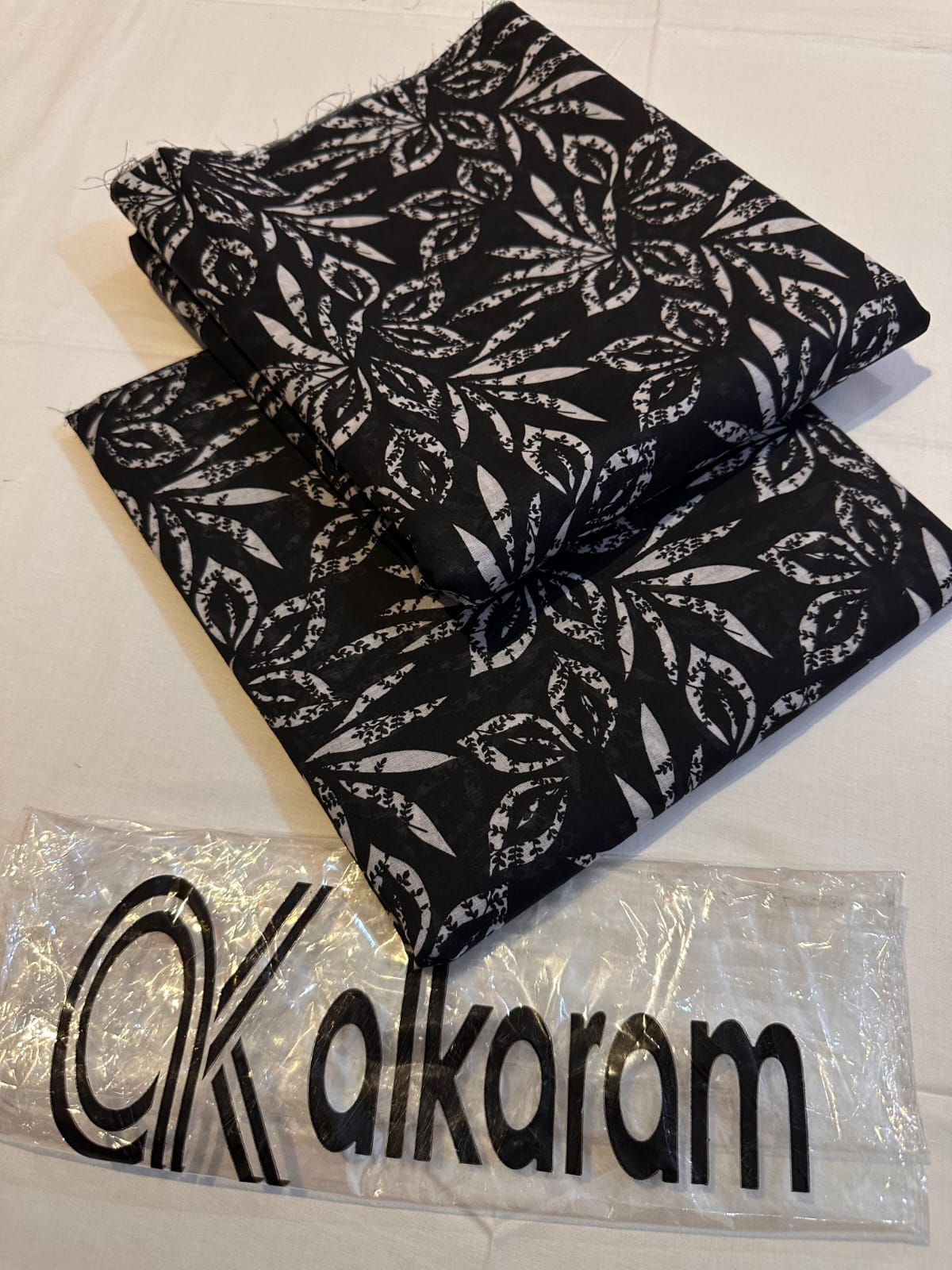Black & white 2pc Allover By ALKARAM STUDIO