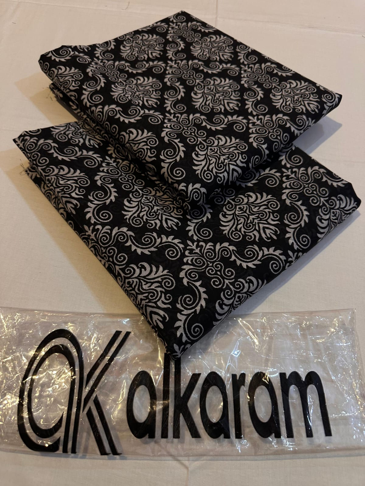 Black & white 2pc Allover By ALKARAM STUDIO