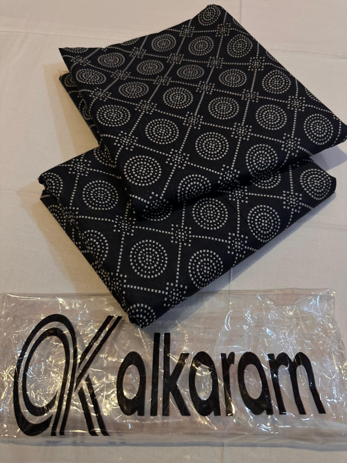 Black & white 2pc Allover By ALKARAM STUDIO