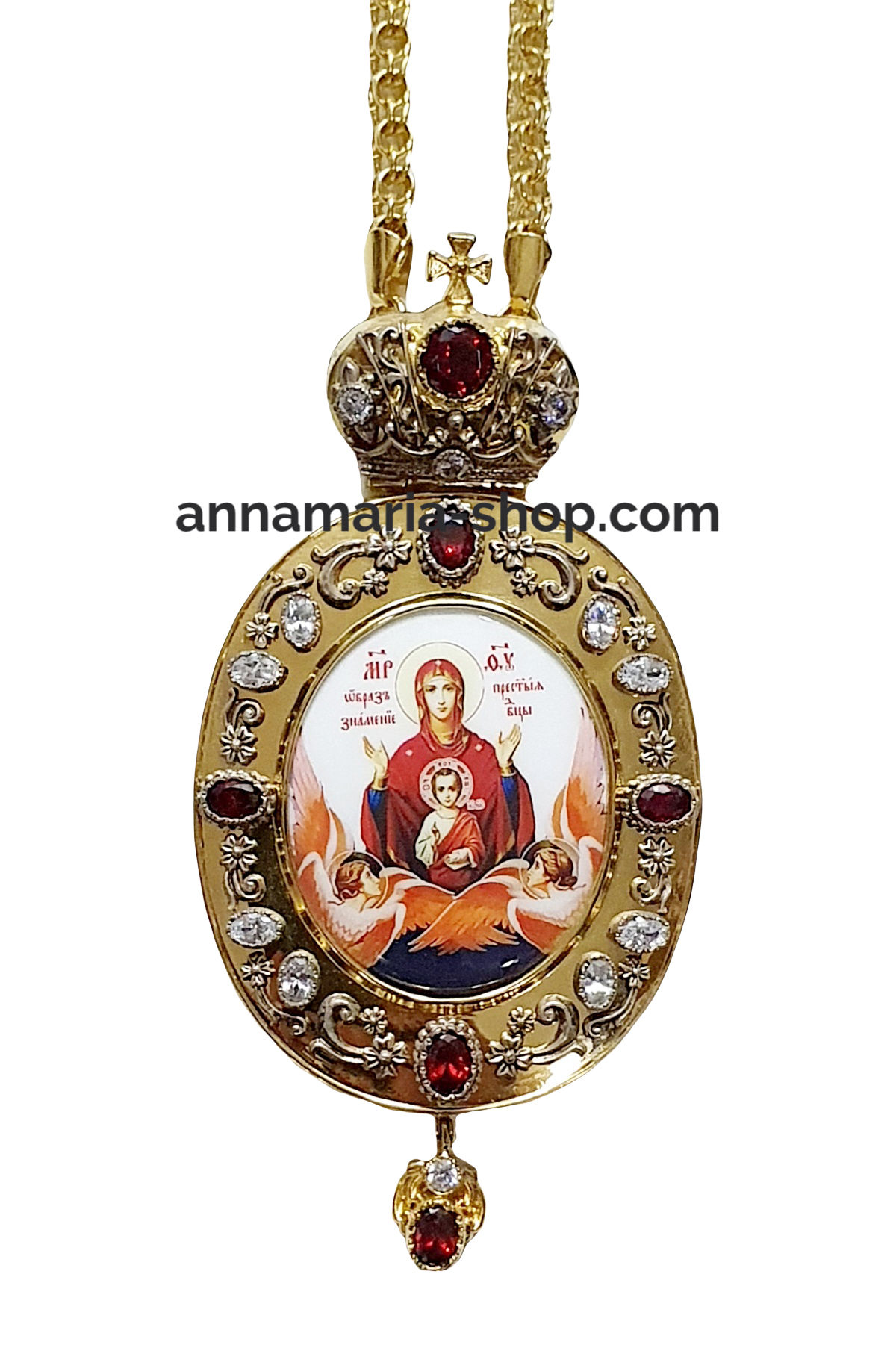 PANAGY Месинг Позлата Циркониев Ахат 189.81гр